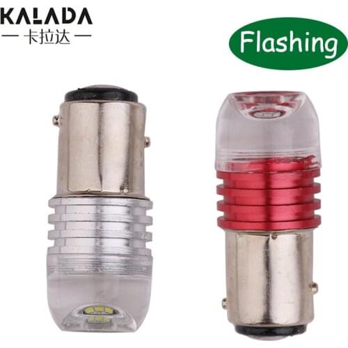 2pcs Car Interior LED Strobe Flashing Lights 1156/1157 BA15S BAY15D Car Turn Signal Lights T20 7443 3157 Brake Lamps Red White