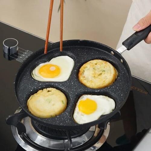 4 in 1 Non-Stick Copper Frying Pan with Ceramic Coating Induction Cooking Oven Dishwasher Safe Kitchen Accessories Cooking Tools