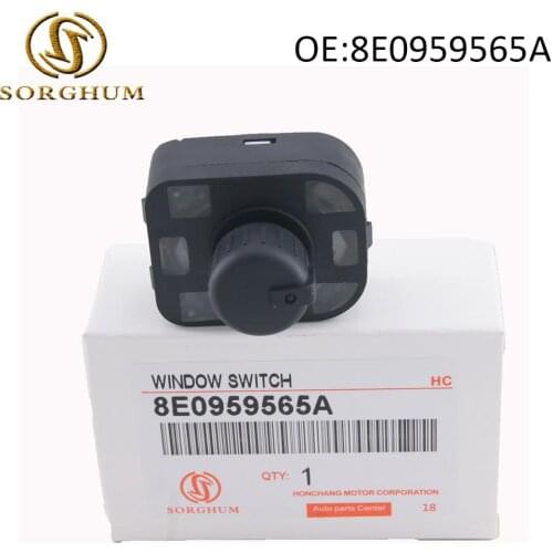 OEM# 8E0959565A Chrome Side Mirror Switch Adjust Knob with Floding for Audi A1 A2 A4 B6 B7 A6 S4 S6 RS4