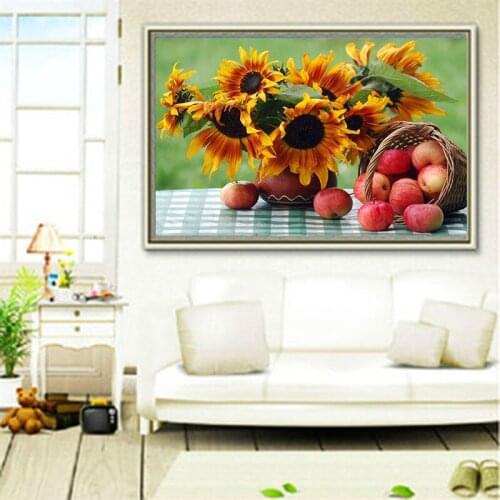 Diamond Embroidery Diy Diamond Painting Cross Stitch Kits Diamond Mosaic Flowers and fruit Full Square Diamond Embroidery BS126