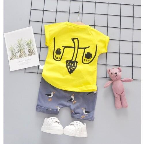 ARLONEET Boys Set Kids Clothes Toddler Kids Baby Boys Girls Cartoon Lion tops+ Shorts Outfits Clothes Set Boys Clothes #42