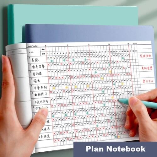 Notebook B5 Thickened Large Task Plan Grid Diary Cuaderno Notebook Dot Matrix Notebook Diary Grid Book