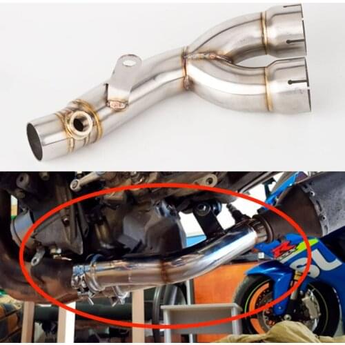 For YZF R6 2006 2019 2020 Exhaust Middle Link Pipe Mid Connection Tube
