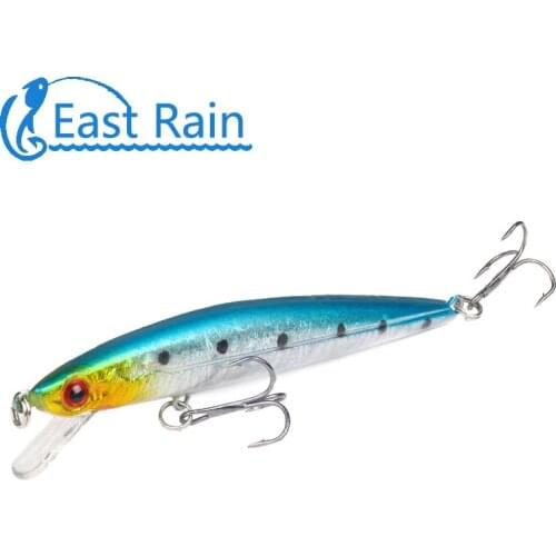 East Rain 4.33in 1pcs Floating Minnow Fishing Lure Trout Walleye crappie jig Fishing Artificial Hard Bait Swimbait Free shipping