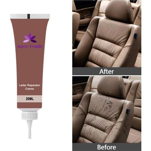 20ml Leather Repair Gel Car Leather Scratch Cracks Restoration Car Interior Seat Repair Retreading Paste Auto Maintenance TSLM1