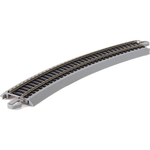4Pcs 18 Inches Nickel Alloy Train Track Curved Track for 1/87 HO Scale Train Model
