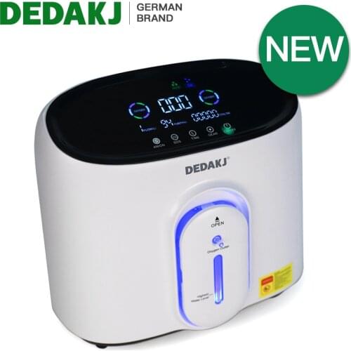 DEDAKJ DE-Q1W 1L-8L Oxygen Concentrator Nebulizer Home Care Oxygen Generator Machine 220V Seniors old people pregnant available