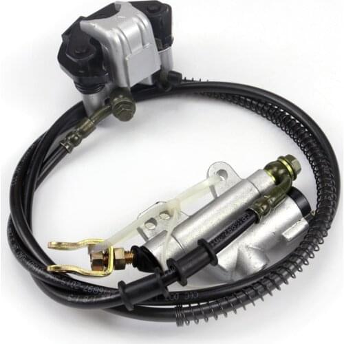 ATV Quad Rear Disc Brake Assembly Master Cylinder Caliper For Go Karts Drift Trike 125cc Coolster Kazuma Tubing length 1550mm