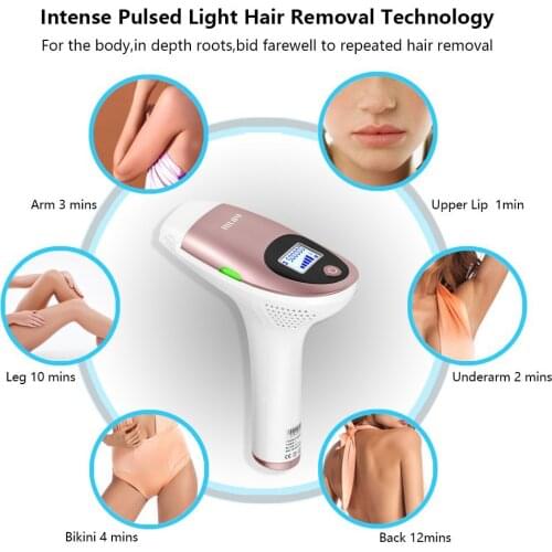 3in1 500000 pulsed IPL Laser Hair Removal Device Permanent Hair Removal Bikini Trimmer Electric depilador a laser