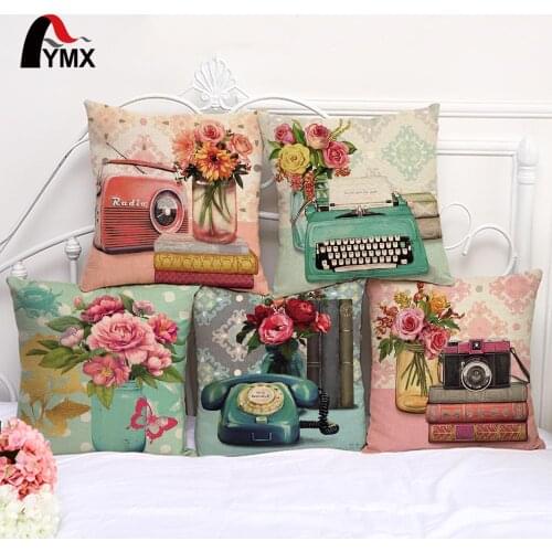 New Europe and the United States Retro Phone Camera Pillow Sets of American sofa pillowcases Cushion Cover Wholesale 2017