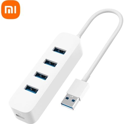 New Product Xiaomi USB3.0 Hub 4 Ports With Stand-by Power Supply Interface USB Extension Connector Adapter For Tablet Computer
