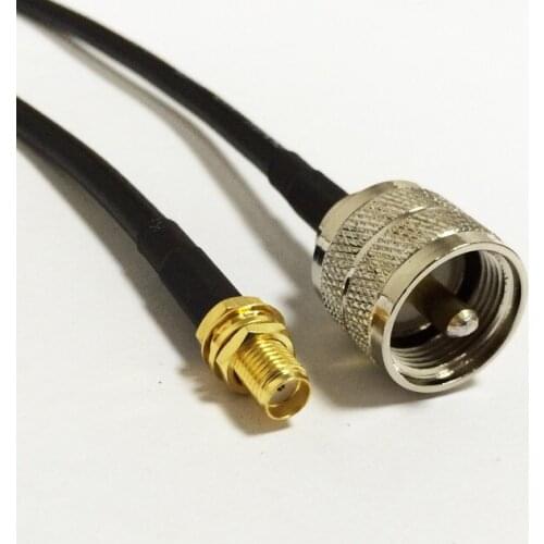 New SMA Female Jack Switch UHF Male Plug jumper cable RG58 Wholesale Fast Ship 100CM 40"Adapter