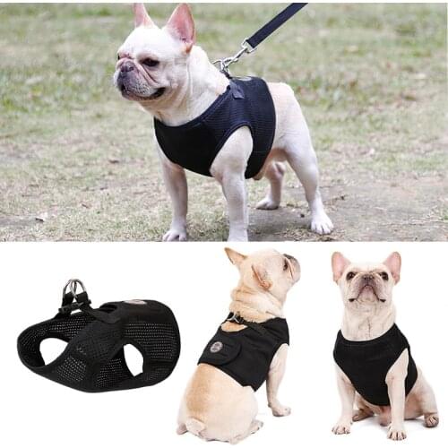 Breathable Mesh Dog Harness No Pull & No Choke Pet Dog Harness Vest for Small Medium Dogs Light Weight Anti-breakaway Adjustable