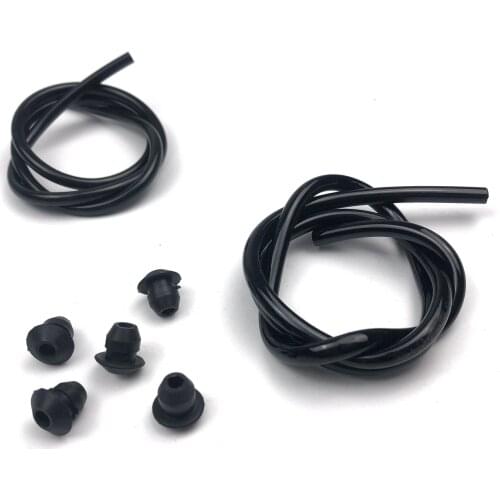 2Pcs 630*5mm Fuel Hose Tube + 5pcs Pipe Line Tank Grommet For Stihl FC85 FH75 FS36 FS40 FS44 FS48 HL75 HS75 HS80 SR340 SR420