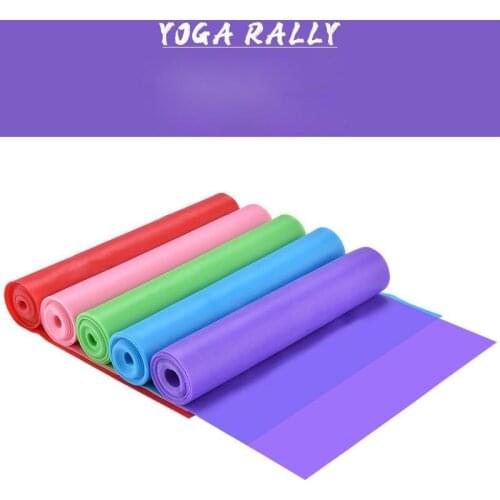 Yoga Pilates Stretch Resistance Band Exercise Fitness Band Training Elastic Exercise Fitness Rubber 150cm natural rubber Gym