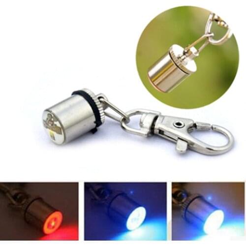 1Pcs Fashion Cute Keychain Style Safety Flashing LED Light Pet Dog Collar Signal lamp Pendant Charms Pets Cat Dog Accessories
