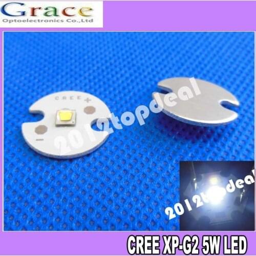 10pcs Cree XLamp XPG2 XP-G2 R5 Warm White White Cold White 1W~5W 3000k 4000k 6000K 220LM LED Light Lamp on 16mm Round pcb