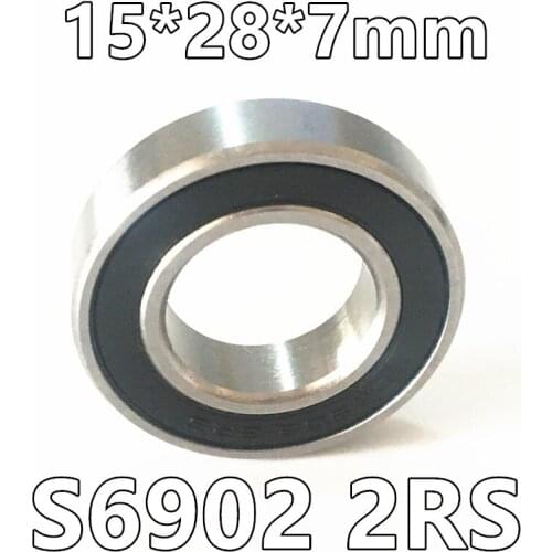 2019 Direct Selling Rodamientos 100pcs S6902-2rs Ball Bearing 15x28x7mm Ss6902 2rs Bike Bottom Bracket Repair Parts 61902 6902