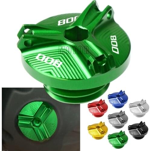 For Kawasaki Z800 Z 800 2013-2016 2014 2015 Motorcycle Accessories CNC Oil Filler Cap Engine Oil Cup Cover Drain Plug Sump Nut