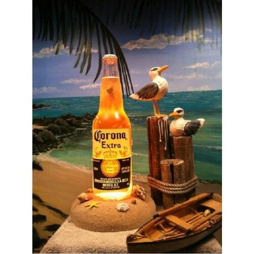 DIY Diamond Painting Sea scenery full drill Mosaic Diamond Painting beer pattern Cross Stitch Embroidery Home Decorative