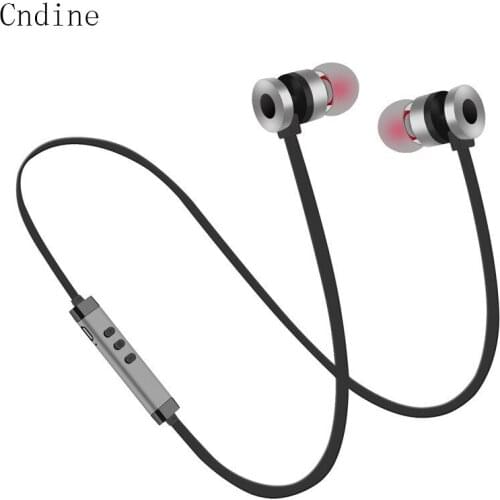 Bluetooth Earphone Wireless Magnetic Headset Sport Stereo with Microphone Bass Metal Headband Wireless Bluetooth Earphones