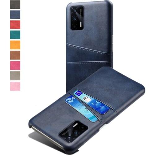 Card Wallet Cover For OPPO Realme GT Neo Capa Retro Slim PU Leather Coque Business Case For Oppo Find X3 X2 Pro Neo Lite Funda