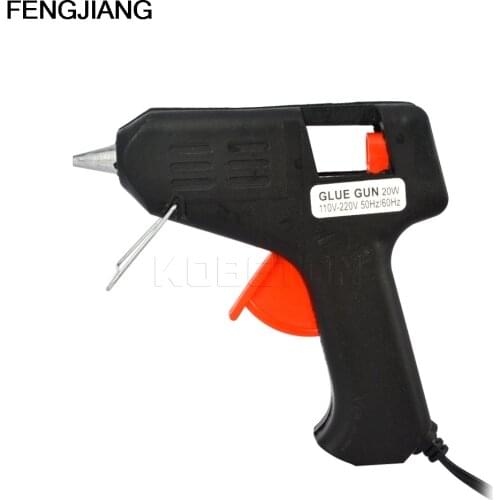 1PC 20W Electric Heating Hot Melt Glue Gun Sticks Trigger Art Craft Repair Tool EU US plug