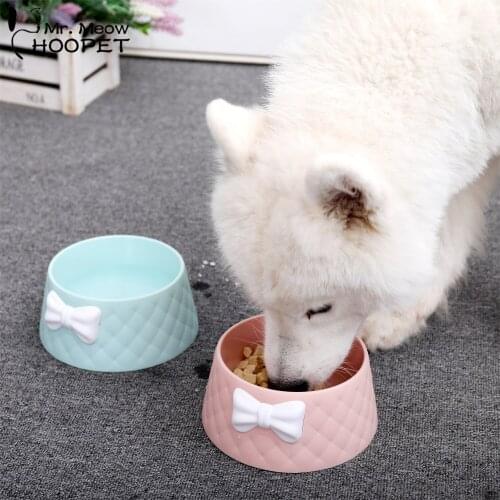 Hoopet Pet Bowl Cat Dog Food Feeder PP Water Drink Bowl Pet Products