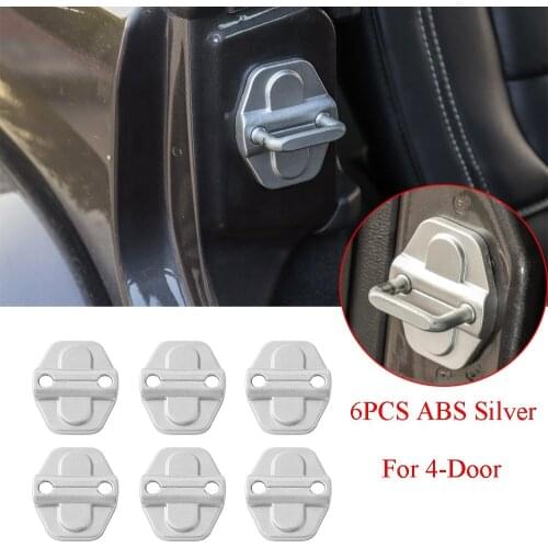 ABS Door Lock Buckle Cover ForJee Wrangler JL Gladiator JT 2018 2019 2020