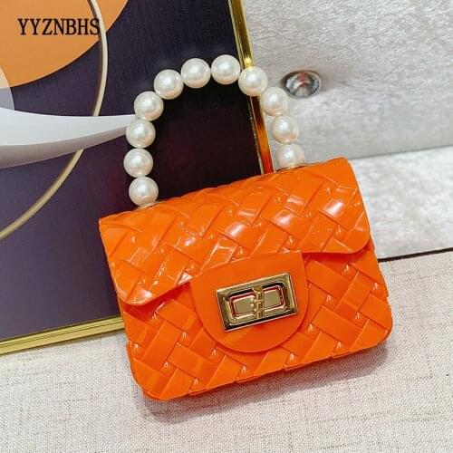 Summer Jelly Bag Luxury Brand Shoulder Bags Handbags For Women 2021 Designer Pearl handle Mini Crossbody Bag Purse and Handbags