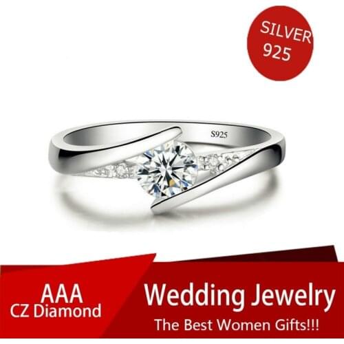 Small Round White Zircon Engagement Rings For Women Wedding Jewelry Vintage Black/Gold/Rose Gold/Silver Color Crystal Stone Ring