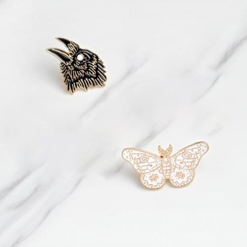 Cartoon Butterfly Enamel Pin Lapel Pins Badge Brooch Jewelry Accessory Gifts