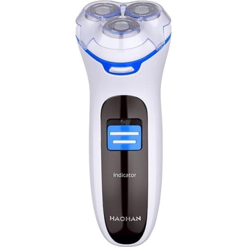 HAOHAN 2021 New Style Electric Charged Shaving Machine For Men Waterproof Rechargeable 3 Floating Heads Bald Men Beard Shaver