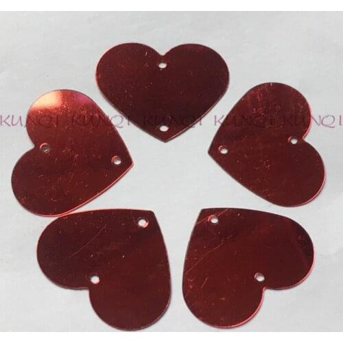 New!! 250pcs 18*23mm Flat Heart Shape Loose Sequin Paillette Sewing,Wedding Craft,Women Kids DIY Garment Accessory