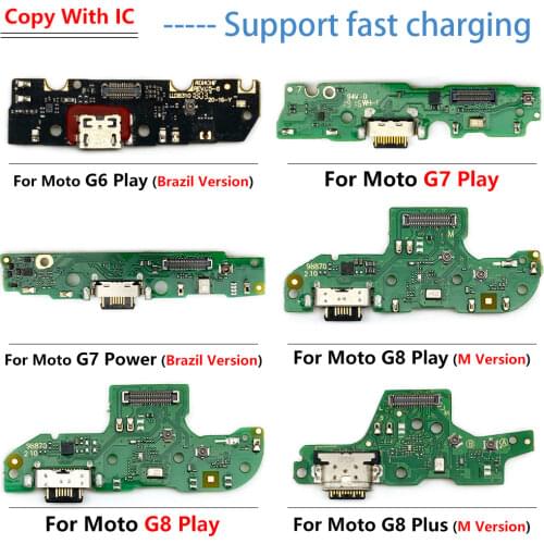 USB Charging Port Dock Connector Flex Cable Board For Motorola Moto E6 Plus