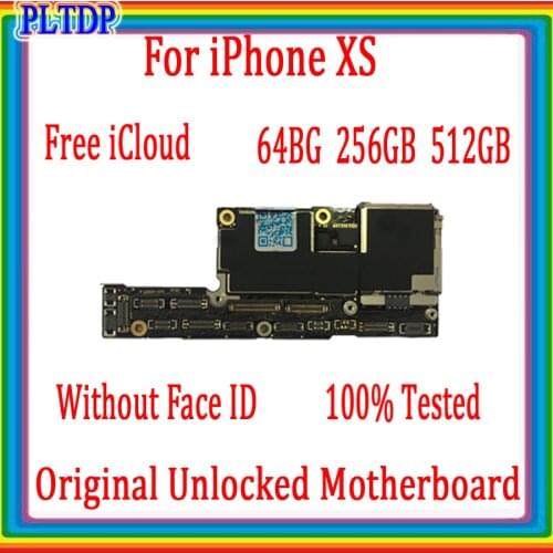Original Unlocked For iPhone XS Motherboard, Without Face ID Free iCloud IOS Logic Board 100% Tested By Free Shipping