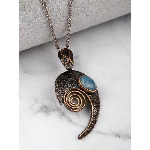 Aquamarine 925 Sterling Silver Necklace