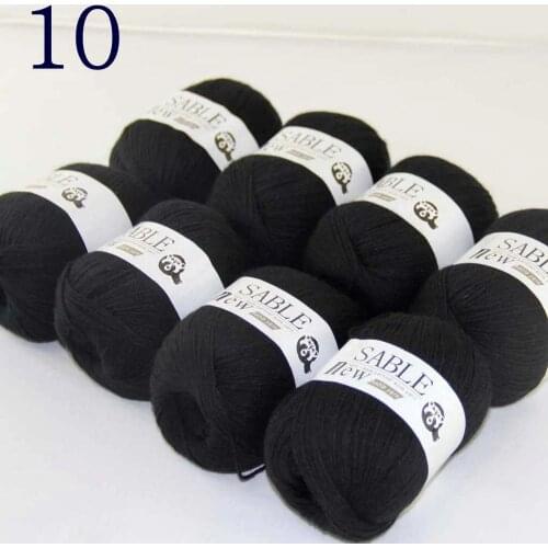 Sale Super Soft 8X50g Pure Sable Cashmere Wrap Shawls Hand Knit Wool Crochet 243-yarn E1
