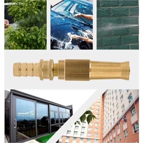 Adjustable Spray Hose Nozzle High Pressure Straight Copper Spray Nozzle R3MD