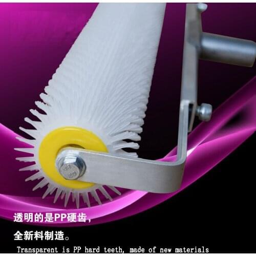 Spiked Foam roller brush for self leveling cement paint 20inch 12mm hard soft teeth