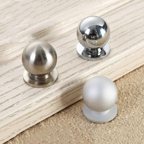 2.3X2.5CM Aluminium alloy solid Cabinet Drawer Knobs Simple Wardrobe Door Pull Circle Handles Modern Furniture Hardware