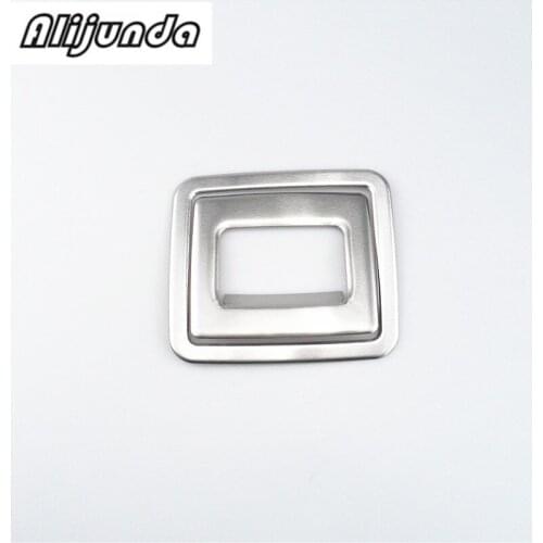 Car styling cover stainless steel Body switch button Replacement rubber frame with lamp panel for VW Golf7 Golf 7 2014 2015 201