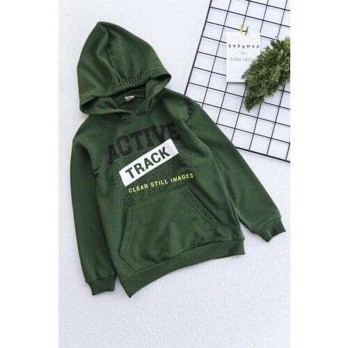 Kangaroo Pocket Hooded Boy Sweatshirts