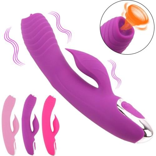 Tongue Licking Sex Toys For Women Nipple G Spot Clitoris Vagina Stimulate Double Motor Female Masturbation Dildo AV Vibrator