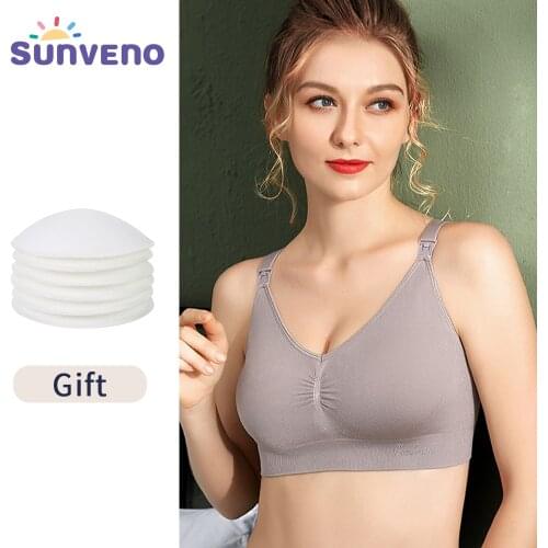 Breastfeeding Nursing Bra Maternity Feeding Bra Pregnancy Clothes - wireless cup,adjustable straps,removable padding