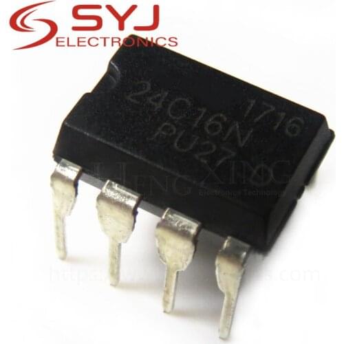 10pcs/lot AT24C16AN AT24C16BN AT24C16N AT24C16 24C16AN 24C16BN 24C16N 24C16 DIP-8 In Stock