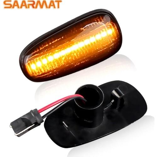 2pcs Repeater Indicator Light Dynamic Flowing Water Turn Signal Light Side Marker Flashing Indicator For Opel Astra G Zafira A
