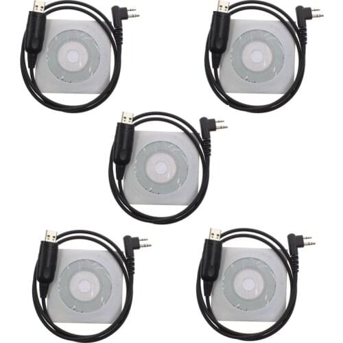 Lot 5PCS USB Programming Cable for Hytera HYT TC500 TC500S TC510 TC518 TC585 TC580 TC446S TC600 TC610 TC620 TC700 Radio