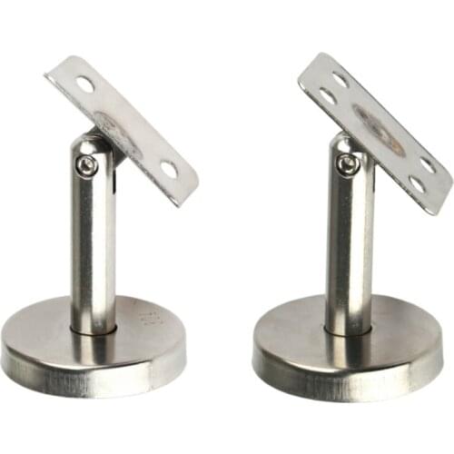 6Pcs/Lot 304 Stainless Steel Handrail Wall Floor Mount straight post Bracket Adjustable With Screw Anchor