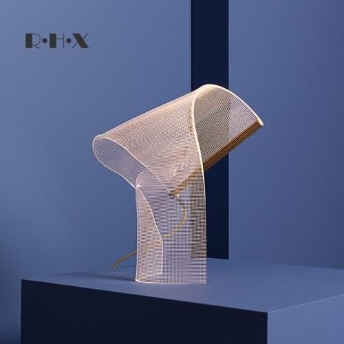 Second Acrylic Minimalist Desk Lamp Originality Personality A Living Room Model House Designer Fund Arts Floor Lamp Vertical